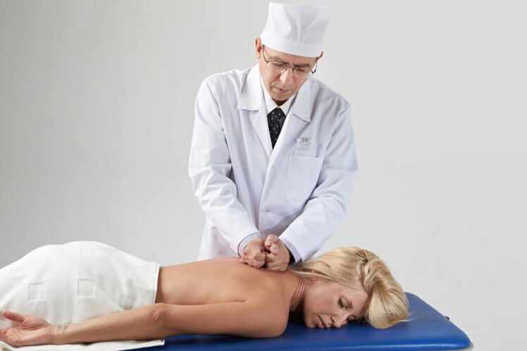 Massage with cervical osteochondosis
